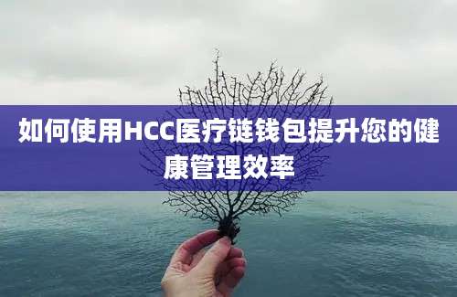 如何使用HCC医疗链钱包提升您的健康管理效率