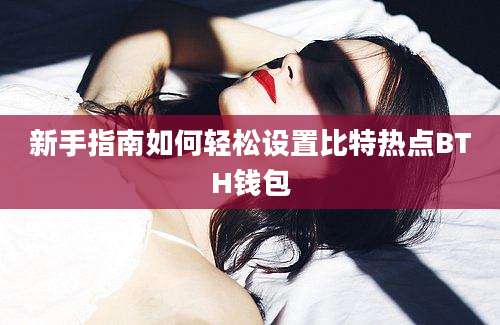 新手指南如何轻松设置比特热点BTH钱包