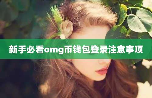 新手必看omg币钱包登录注意事项