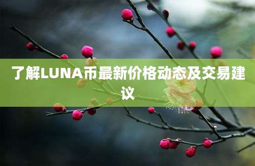 了解LUNA币最新价格动态及交易建议