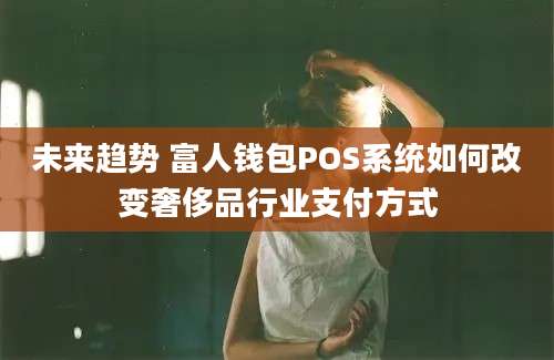 未来趋势 富人钱包POS系统如何改变奢侈品行业支付方式