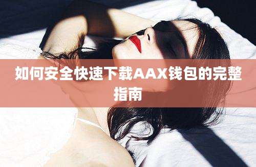 如何安全快速下载AAX钱包的完整指南