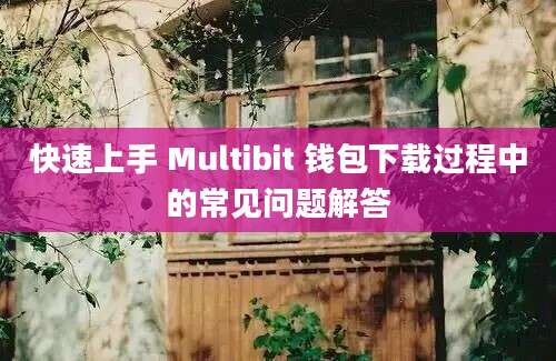 快速上手 Multibit 钱包下载过程中的常见问题解答