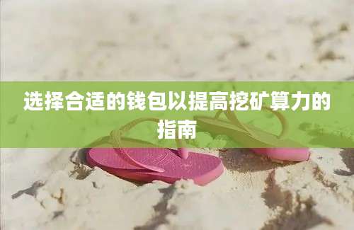 选择合适的钱包以提高挖矿算力的指南