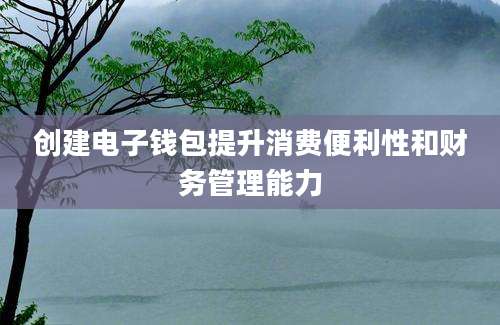 创建电子钱包提升消费便利性和财务管理能力