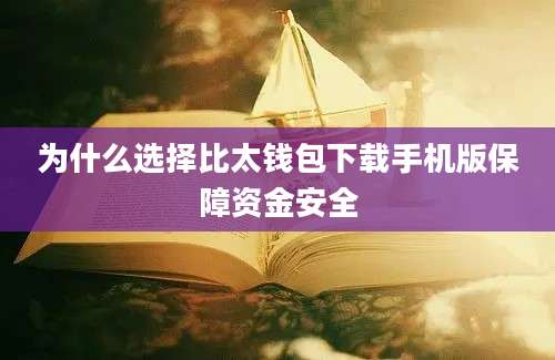 为什么选择比太钱包下载手机版保障资金安全