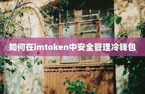 如何在imtoken中安全管理冷钱包